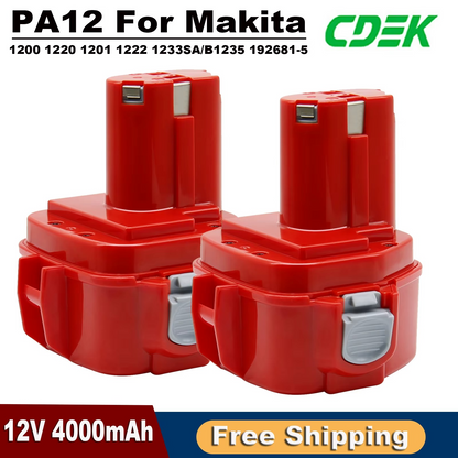 12V 4000mAh Battery for Makita Power Tools