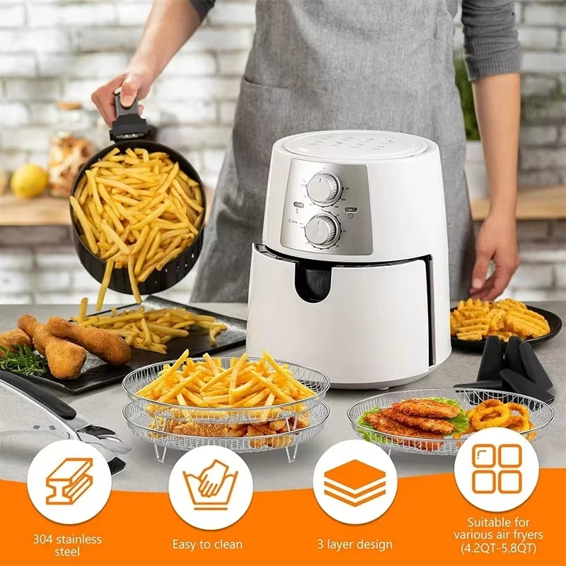 Stainless Steel Air Fryer Rack Baking Tray