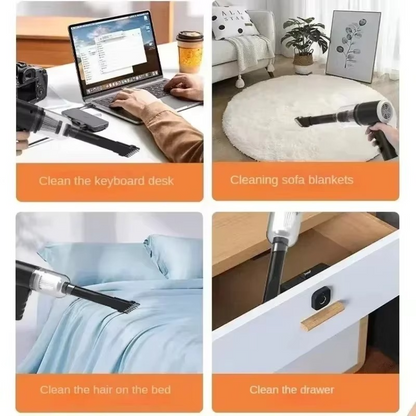 Wireless Car Vacuum Cleaner USB Rechargeable