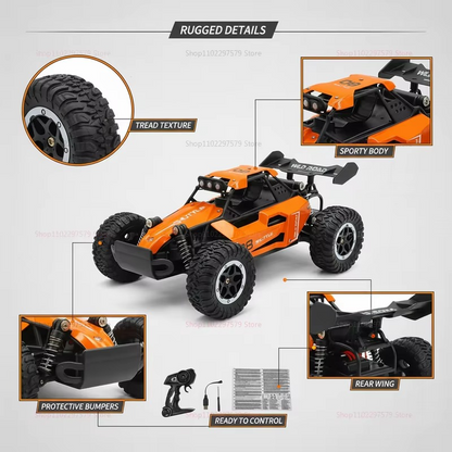 1:16 RC Monster Truck 20KMH LED Off-Road Car
