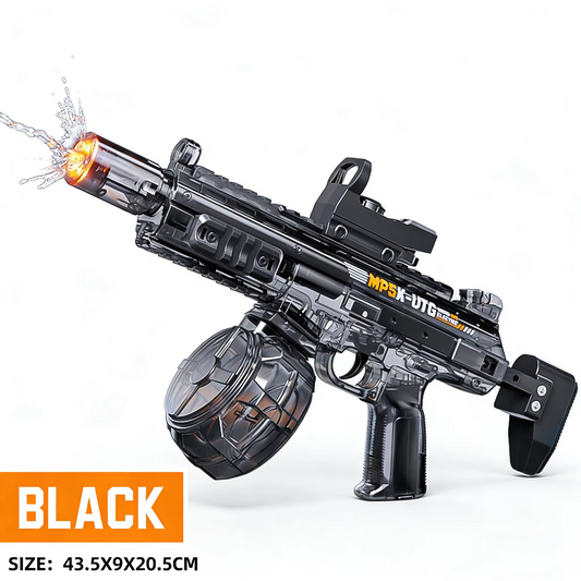 Electric Water Gun Toy with Lights & Recoil for Kids