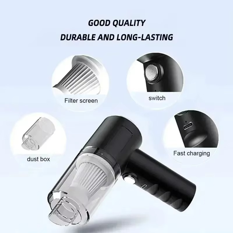 Wireless Car Vacuum Cleaner USB Rechargeable