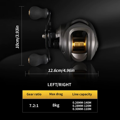 Rooblinos AK Series Baitcasting Fishing Reel