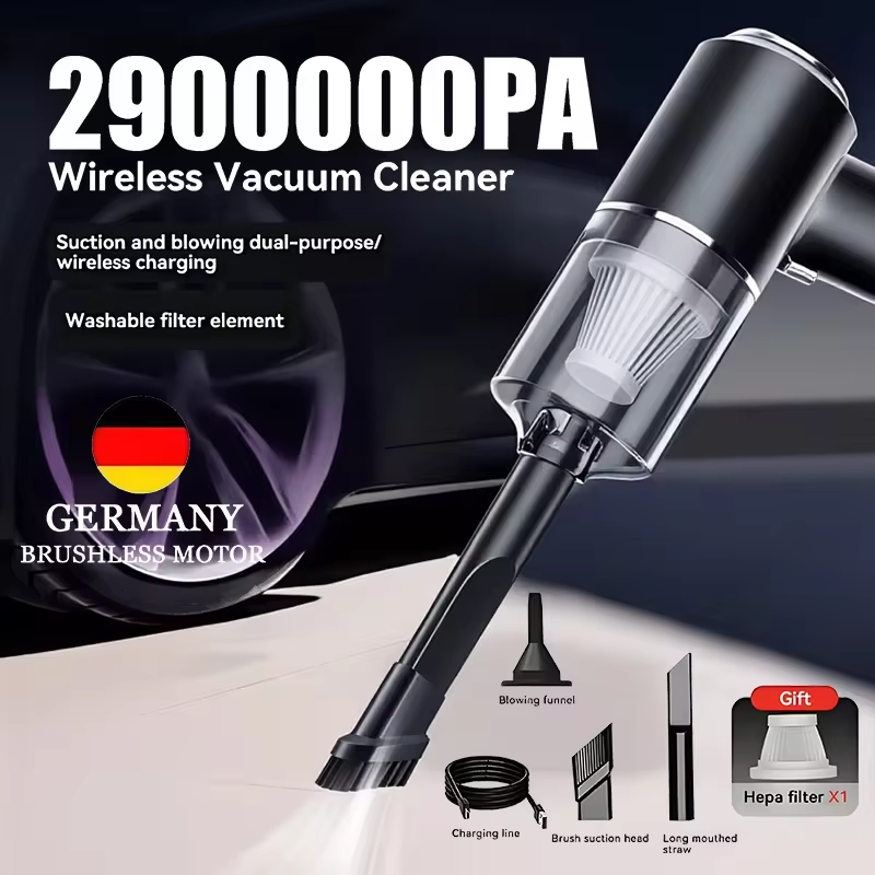 Wireless Car Vacuum Cleaner USB Rechargeable